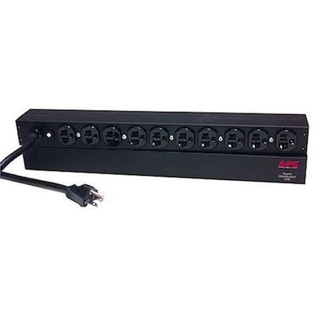 Schneider Electric Power Strip, Rack Mounted, 5-20R, 5-20P, 12 ft., Black AP9563